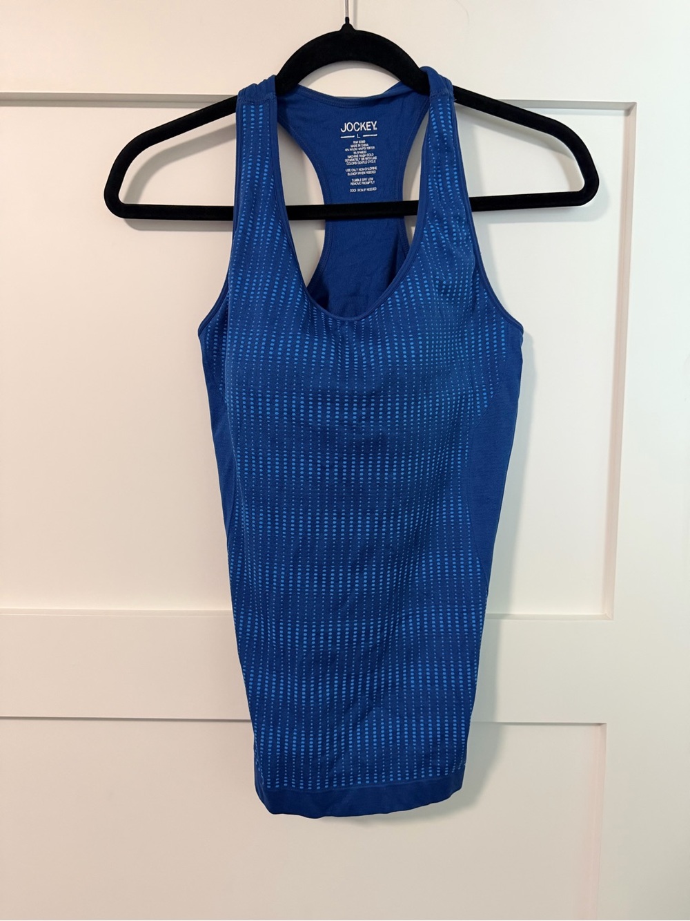Jockey Racerback Sports Bra Performance Tank - Royal Blue - Large